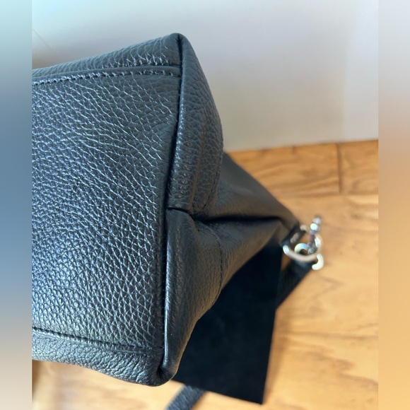 Borse in Pelle Black Leather Convertible Bag Embossed Faux Snake Italy